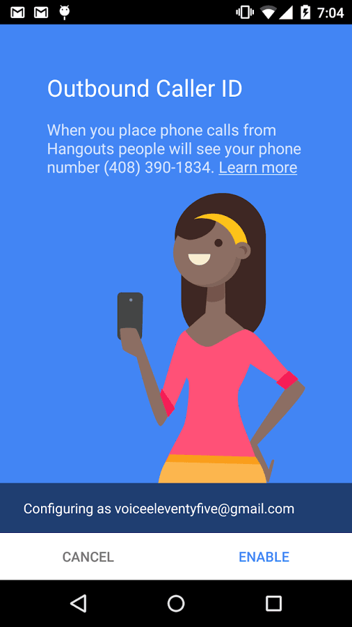 Hangouts环聊拨号器：配合环聊APP免费拨打美国和加拿大电话